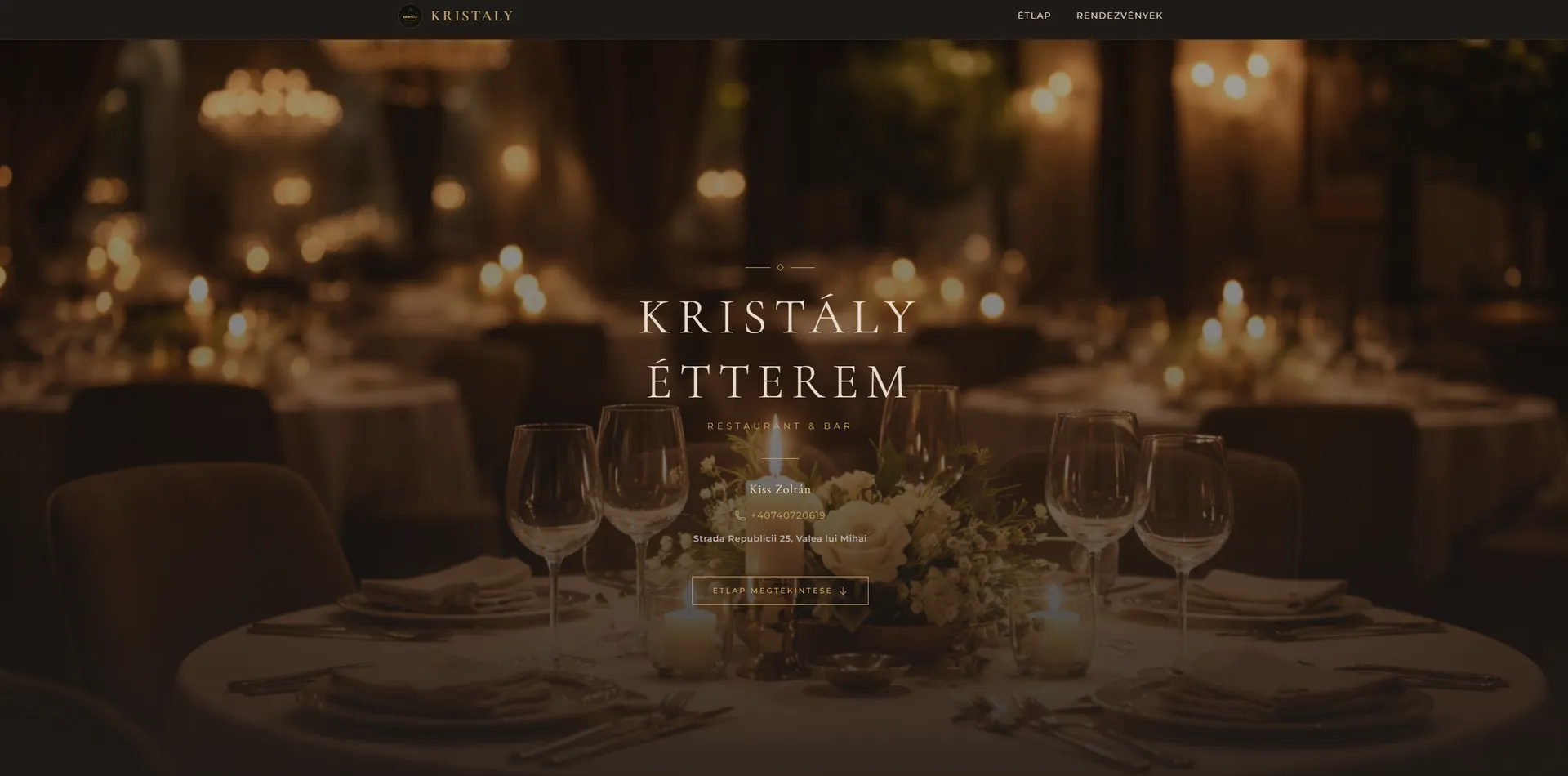 Kristály étterem